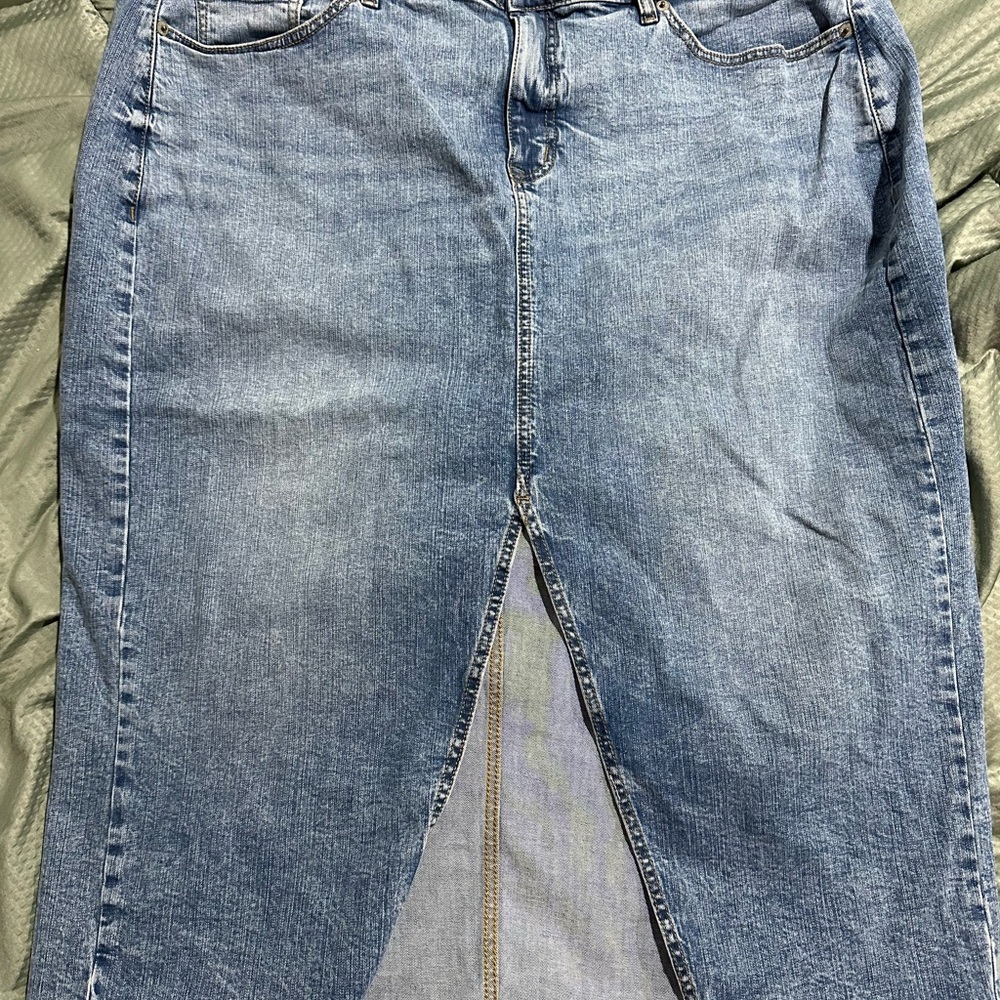 Size 22 Torrid Light Blue Women's Jean skirt